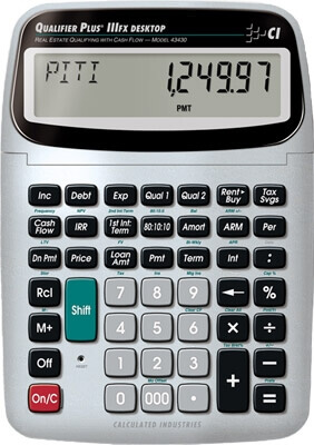 Calculated Industries Desktop Qualifier Plus IIIfx 43430 ES763