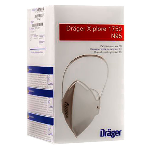 Photograph of Draeger X-plore 1750 NIOSH N95 Disposable Dust Mask - 3951329