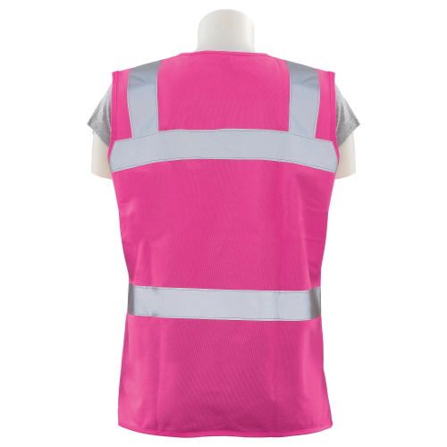 Photograph of ERB S721 Fitted Women&#39;s Safety Vest Non-ANSI, Hi-Viz Pink - (8 Sizes Available)