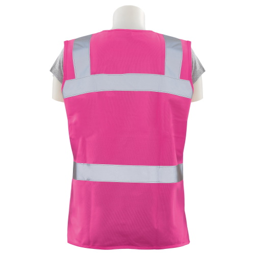 Photograph of ERB S721 Fitted Women's Safety Vest Non-ANSI, Hi-Viz Pink - (8 Sizes Available)
