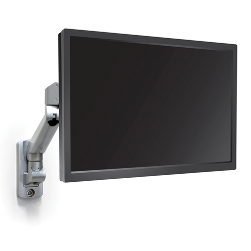 ESI EDGE-Series Slat Mount Single Monitor Arm - Silver (SLV) Finish - EDGE-SLAT-SLV