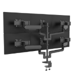 Fellowes RisingEX6-FMS Series Six Monitor Arm - RSNGEX6-FMS-BLK ET19901
