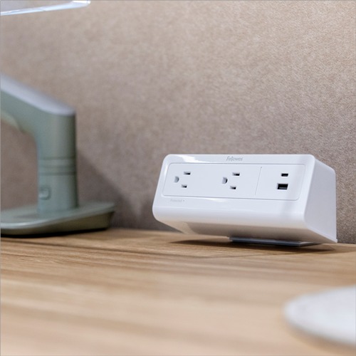 Fellowes FlexCharge Desktop Power Hub 65W - White