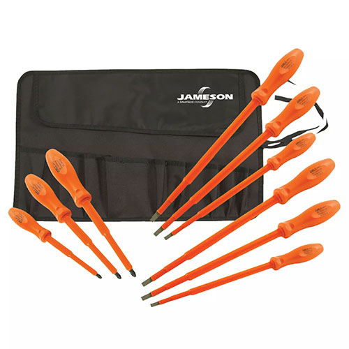  Jameson 9-Piece Insulated Screwdriver Set - JT-KT-00010