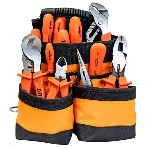  Jameson 13-Piece Insulated Electrician&#39;s Pouch Kit - JT-KT-00004