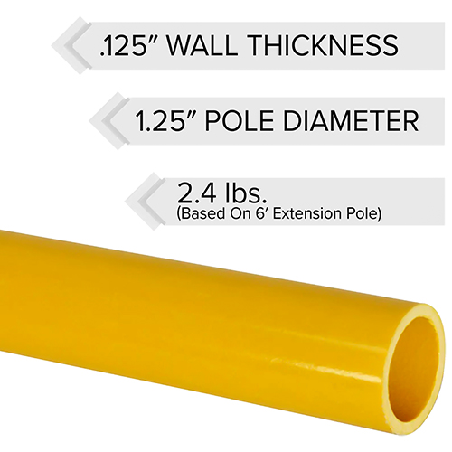 Jameson - FG-Series Hollow Core Extension Pole - (5 Sizes Available)
