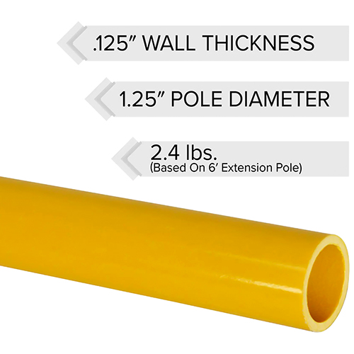 Jameson - FG-Series Hollow Core Saw Head Pole - (5 Sizes Available)