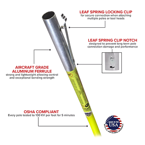 Jameson - JE-Series Foam Core Base Pole - (6 Sizes Available)