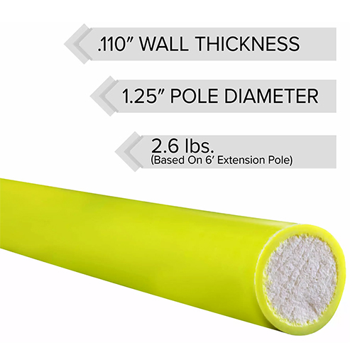 Jameson - JE-Series Foam Core Saw Head Pole - (5 Sizes Available)