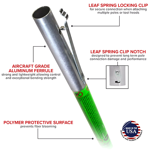 Jameson - LS-Series Hollow Core Landscaping Extension Pole - (5 Sizes Available)