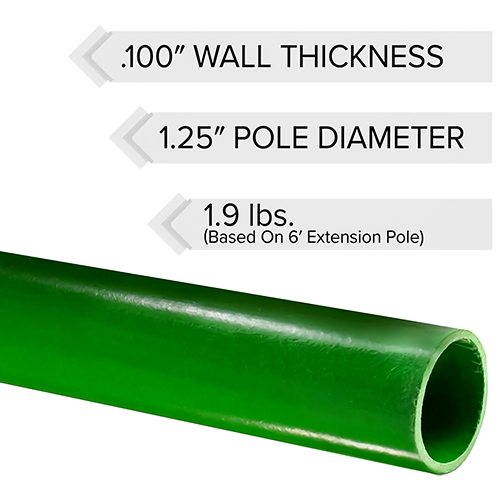 Jameson LSSeries Hollow Core Landscaping Extension Pole (5 Sizes