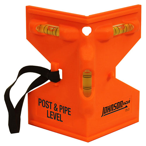  Johnson Level Orange Post &amp; Pipe Level - 175-O