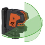 Johnson Level - JLX Professional Self-Leveling 180 Degrees Cross-Line Laser w/ GreenBrite (40-6681) ET13957