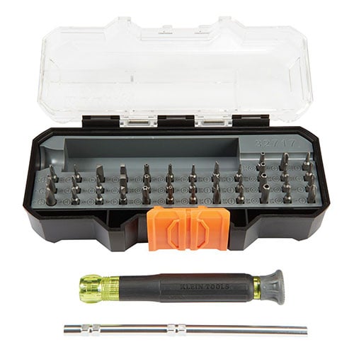 Photograph of Klein Tools All-in-1 Precision Screwdriver Set with Case - 32717