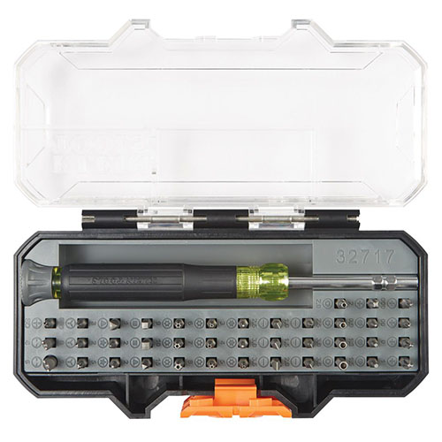 Photograph of Klein Tools All-in-1 Precision Screwdriver Set with Case - 32717