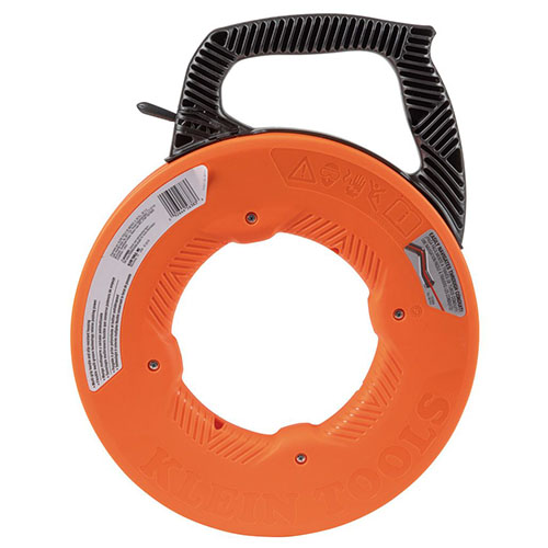 Photograph of Klein Tools 100' Multi-Groove Fiberglass Fish Tape with Nylon Tip - 56383