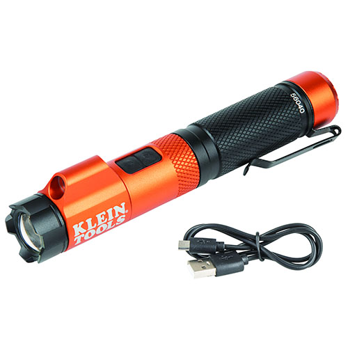 Klein Tools Rechargeable Focus Flashlight with Laser - 56040