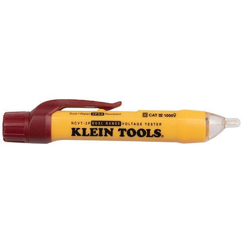 Photograph of Klein Tools 12-1000VAC Dual Range Non-Contact Voltage Tester - NCVT2P