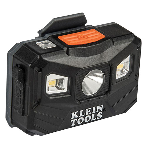 Photograph of Klein Tools 400 Lumen Rechargeable Auto-off Headlamp with Fabric Strap - 56048