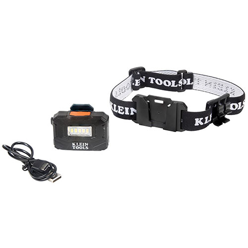 Photograph of Klein Tools Rechargeable Light Array Headlamp with Fabric Strap - 56049