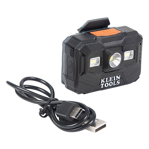 Photograph of Klein Tools Hard Hat with Rechargeable Headlamp, White - 60406RL