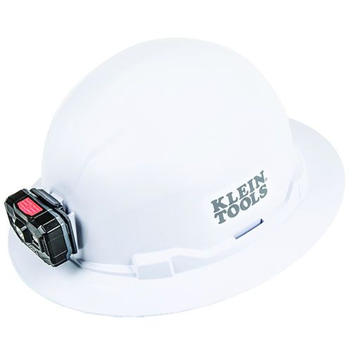  Klein Tools Hard Hat with Rechargeable Headlamp, White - 60406RL