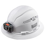Klein Tools - Full Brim Hard Hat with Rechargeable Headlamp (60407RL) ET13752