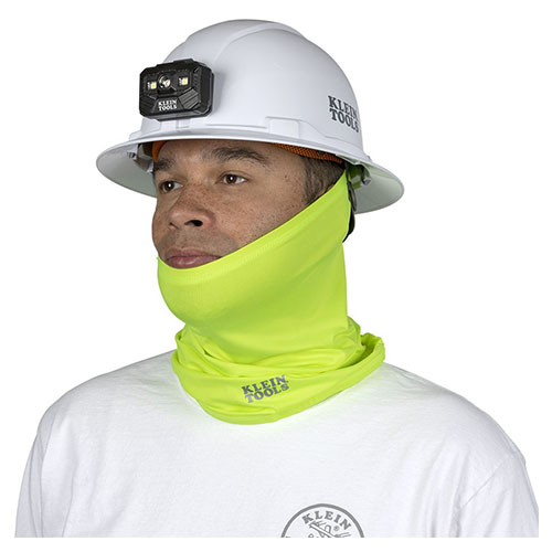 Photograph of Klein Tools Neck and Face Cooling Band - High-Visibility Yellow - 60465