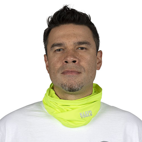 Photograph of Klein Tools Neck and Face Cooling Band - High-Visibility Yellow - 60465