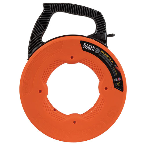 Photograph of Klein Tools 50' Multi-Groove Fiberglass Fish Tape with Nylon Tip - 56382