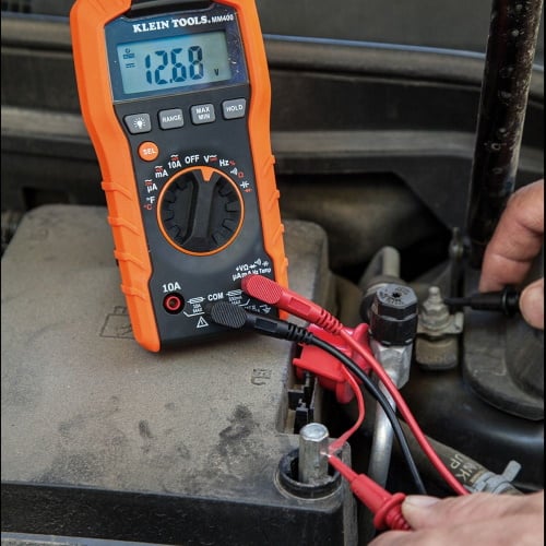 Photograph of Klein Tools Digital Multimeter, Auto-Ranging, 600V (MM400)