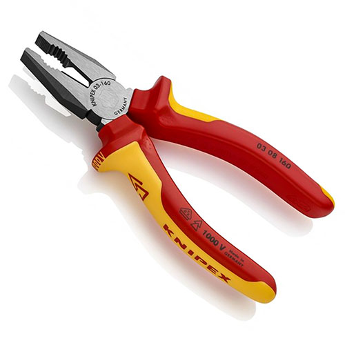 Photograph of Knipex - 6 1/4&#39;&#39; Combination Pliers - 1000V Insulated (0308160SBA)