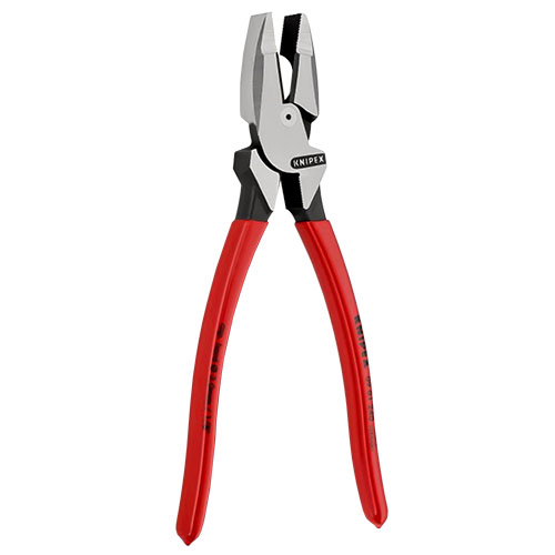 Photograph of Knipex - 9 1/2&#39;&#39; High Leverage Lineman&#39;s Pliers New England w/ Tape Puller &amp; Crimper (0911240)