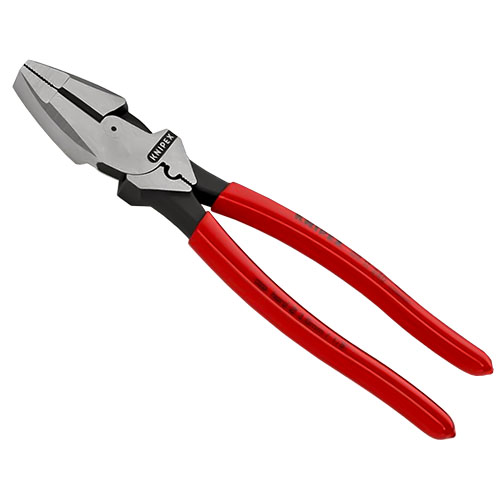  Knipex - 9 1/2&#39;&#39; High Leverage Lineman&#39;s Pliers New England w/ Tape Puller &amp; Crimper (09 11 240)