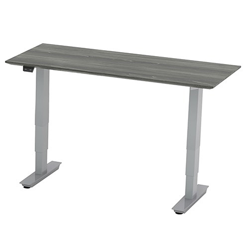 Photograph of the Safco Medina 48&quot; Non-Handed Straight Bridge with 3-Stage Height Adjustable Base - (5 Colors Available) includes (1) MNBDG Straight Bridge, (1) 2-Stage ML-Series Height-Ajustable Base with (1) pair of 18&quot; feet with brackets; or (1) 3-Stage ML-Series Height-Adjustable Base with (1) pair of 18&quot; feet with brackets.