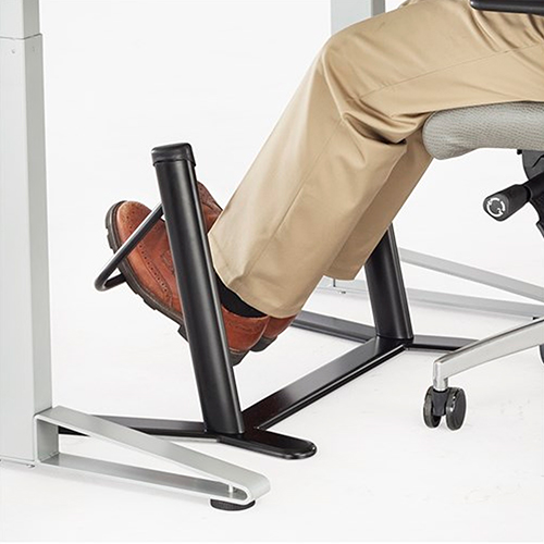 Photograph of Safco Dynamic Footrest with Swing Bar - 2134BL 