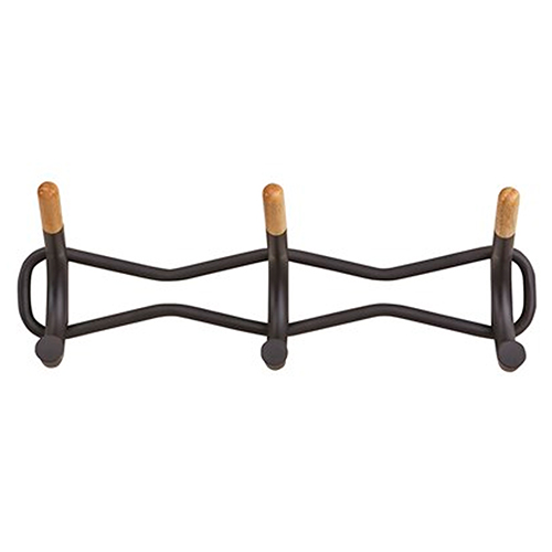 Photograph of the Safco Family Coat Wall Rack - 3 Hook - (3 Colors Available) 