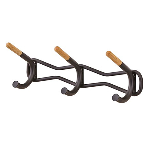 Photograph of the Safco Family Coat Wall Rack - 3 Hook - (3 Colors Available) 