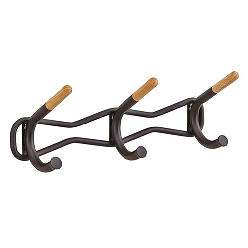 Photograph of the Safco Family Coat Wall Rack - 3 Hook - (3 Colors Available) 