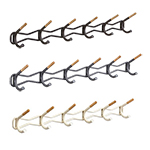 Safco Family Coat Wall Rack - 6 Hook - (3 Colors Available) ET11251