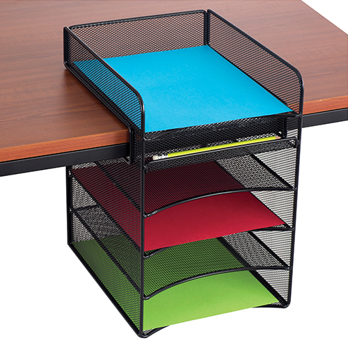  Safco Onyx Horizontal Hanging Storage, Black - 3240BL