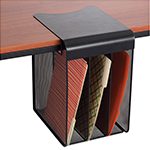 Safco Onyx Solid Top Vertical Hanging Storage, Black - 3243BL ET11393