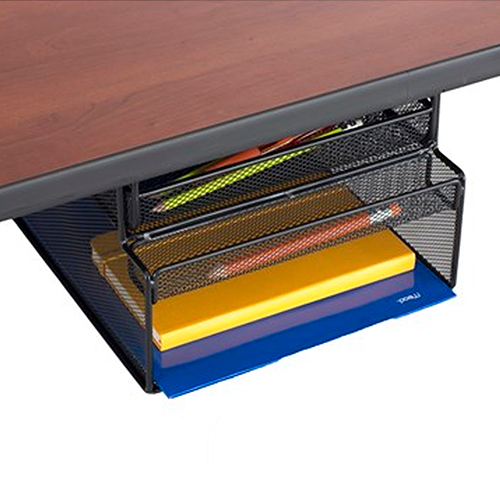 Photograph of the Safco Onyx Mountable Hanging Storage, Black - 3244BL