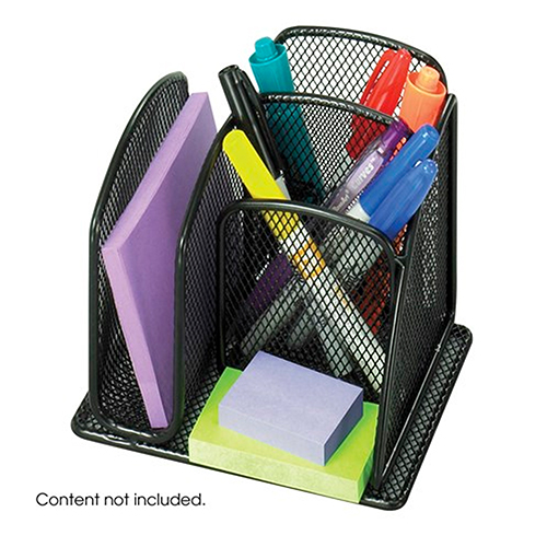  Safco Onyx Mini Organizer (Qty. 6), Black - 3250BL