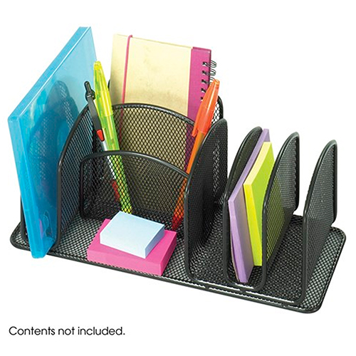  Safco Onyx Deluxe Organizer (Qty. 6), Black - 3251BL