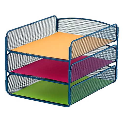 Photograph of the Safco Onyx Triple Tray - (3 Colors Available)