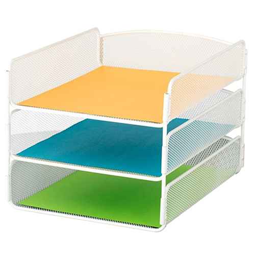 Photograph of the Safco Onyx Triple Tray - (3 Colors Available)