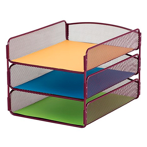 Photograph of the Safco Onyx Triple Tray - (3 Colors Available)