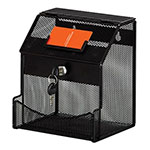 Safco Onyx Mesh Collection Box, Black - 4238BL ET11455