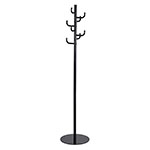 Safco Hook Head Coat Rack, Black - 4241BL ET11456